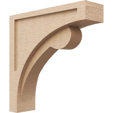 Ekena Millwork 5"W x 20"D x 20"H Thin Viola Rough Cedar Woodgrain TimberThane Corbel, Primed Tan CORUR05X20X20VIORCPR